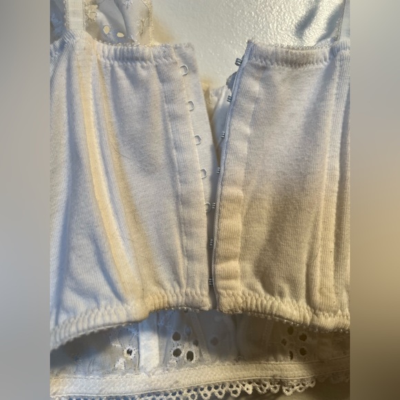 White eyelet bra corset top - Picture 12 of 17